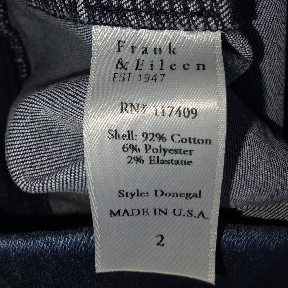 Frank & Eileen Donegal Unforgettable Skirt Wash Blue Women's Size 2 - Picture 7 of 9